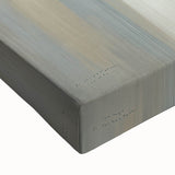 Close-up of an abstract architecture-themed stretched canvas wall art showcasing intricate geometric patterns in vibrant colors, ideal for modern home decor.