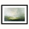 Abstract landscape wall art framed with a black mat, showcasing vibrant colors and intricate designs, perfect for modern home decor and artistic expression.