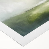 Abstract landscape wall art on rolled canvas showcasing vibrant colors and dynamic shapes, perfect for modern home decor. Packaged securely in a cardboard tube for delivery.