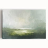 Abstract landscape wall art on stretched canvas, showcasing vibrant colors and fluid shapes, perfect for modern home decor. Ideal for adding a contemporary touch to living spaces.