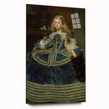 Classic Rococo Art Print - Baroque Period Portrait in Blue Tones