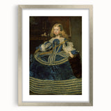 Classic Rococo Art Print - Baroque Period Portrait in Blue Tones