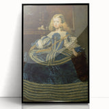 Classic Rococo Art Print - Baroque Period Portrait in Blue Tones
