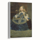 Classic Rococo Art Print - Baroque Period Portrait in Blue Tones