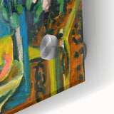 Expressionist Art: Pink Roses by Kirchner Vibrant Canvas Print