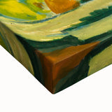 Expressionist Art: Pink Roses by Kirchner Vibrant Canvas Print