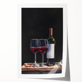 Rolled canvas print featuring delicate floral designs in soft pastel colors, suitable for dining room or bathroom wall art.