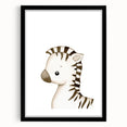 Stretched Canvas Art for Kids – Cute Watercolor Zebra Print