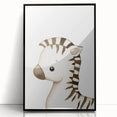 Stretched Canvas Art for Kids – Cute Watercolor Zebra Print