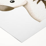 Stretched Canvas Art for Kids – Cute Watercolor Zebra Print