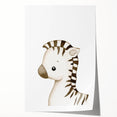 Stretched Canvas Art for Kids – Cute Watercolor Zebra Print