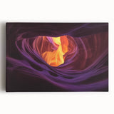 Stretched canvas artwork showcasing a vibrant landscape of canyons with rich textures and earthy tones, ideal for home decor or art enthusiasts.