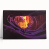 Stretched canvas artwork depicting vibrant canyons in rich earthy tones, designed for landscape enthusiasts, perfect for enhancing home decor with a natural touch.