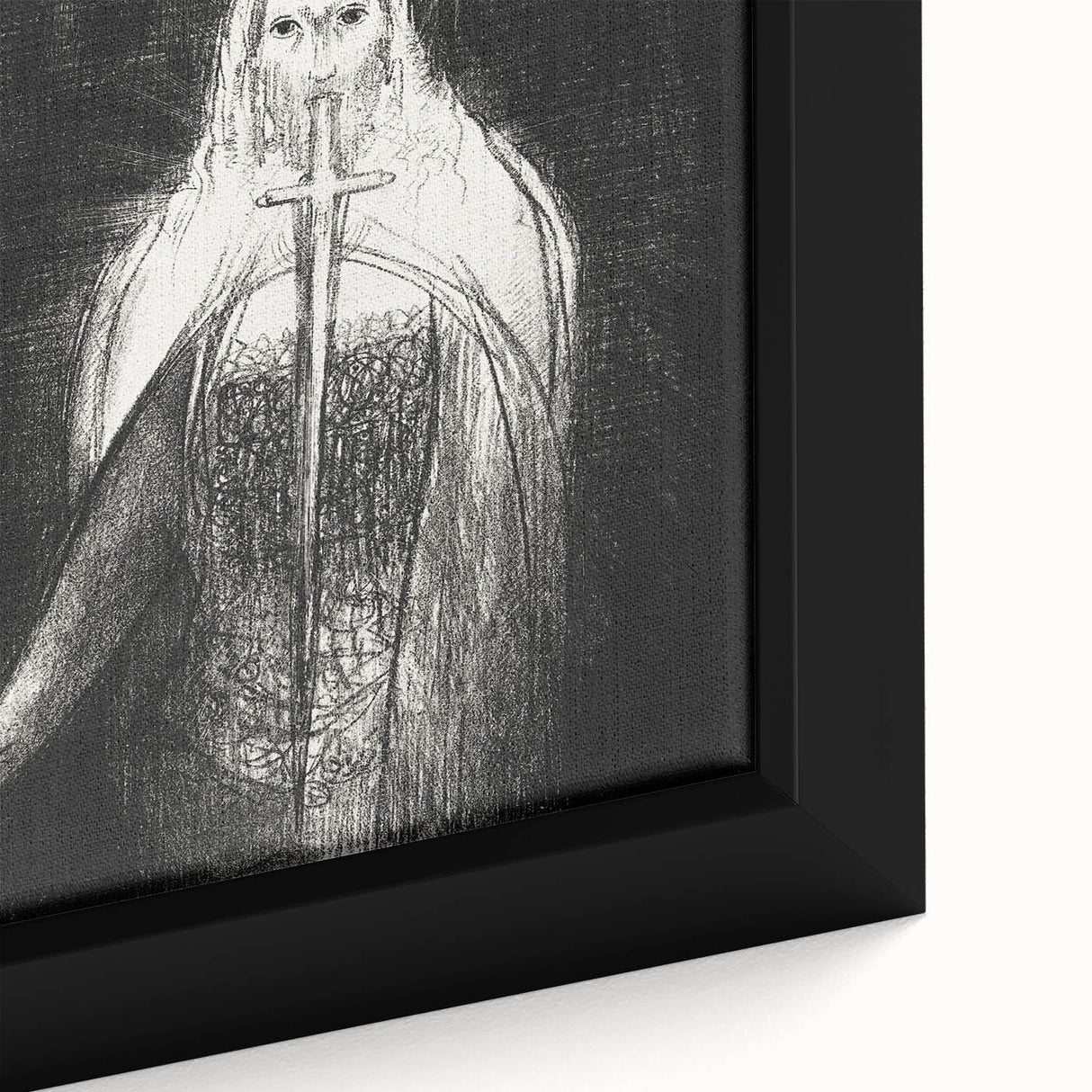 Modern Wall Art: Odilon Redon’s Mystical Sword and Stars Artwork