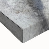 Black and white stretched canvas featuring a close-up of a zebra, ideal for modern bedroom wall art.