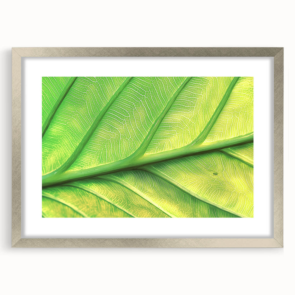 Textured abstract floral art print in soft pastel hues on a silver-framed canvas, ideal for bedroom wall decor.