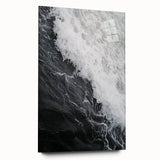 Large abstract wall art depicting close-ups of nature elements in muted green and brown tones, printed on acrylic glass.
