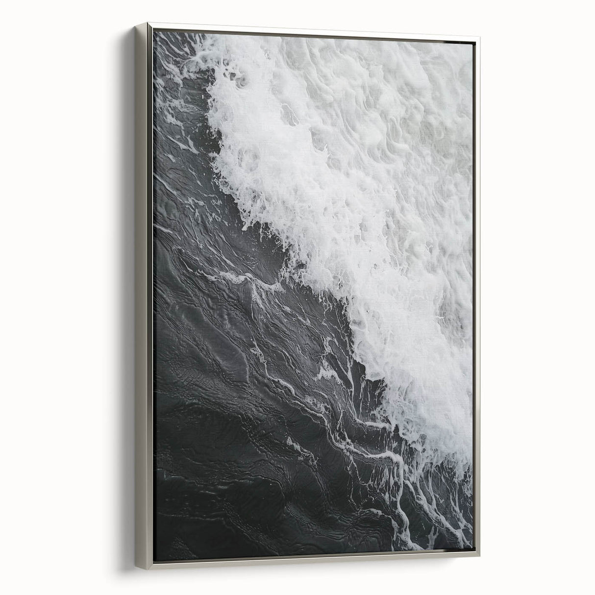 Framed canvas featuring a close-up of natural elements in vibrant, colorful art tones.