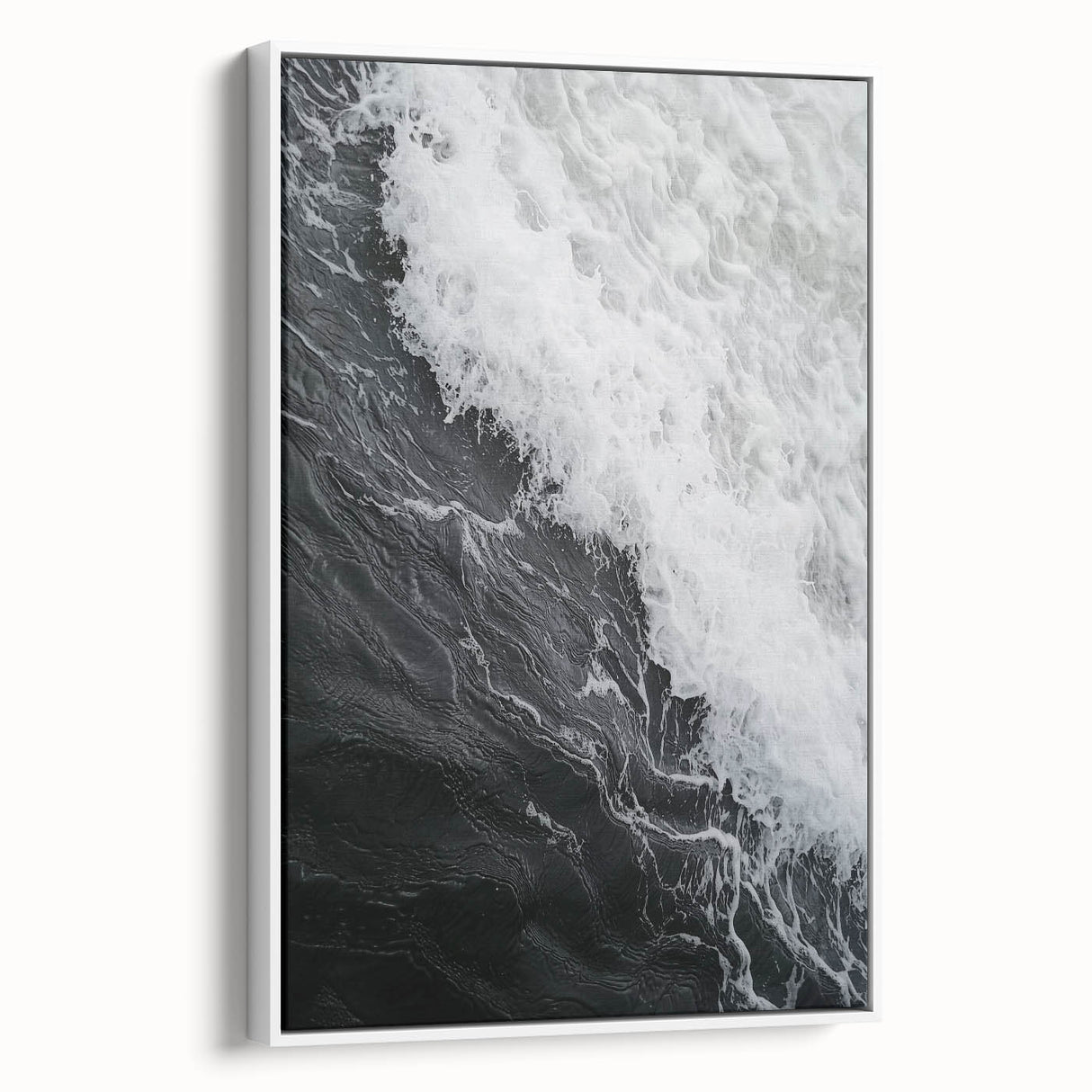Vintage poster art featuring a close-up nature scene on a framed canvas, ideal for living room decor.
