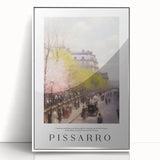 Art deco style poster featuring modern art wall decor with pastel color palette, framed in white acrylic.