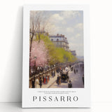 Black and white canvas of a Parisian street scene in a minimalist style, ideal for kitchen wall art.