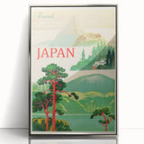 Vintage Japan Travel Poster | Mount Fuji and Scenic Landscape Art Print