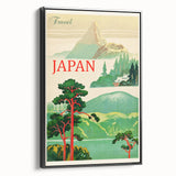 Vintage Japan Travel Poster | Mount Fuji and Scenic Landscape Art Print