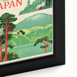 Vintage Japan Travel Poster | Mount Fuji and Scenic Landscape Art Print