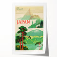 Vintage Japan Travel Poster | Mount Fuji and Scenic Landscape Art Print