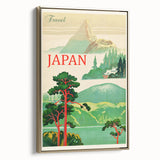 Vintage Japan Travel Poster | Mount Fuji and Scenic Landscape Art Print