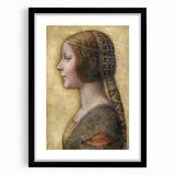 Profile of a Young Fiancée by Leonardo da Vinci - Renaissance Wall Art