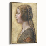 Profile of a Young Fiancée by Leonardo da Vinci - Renaissance Wall Art