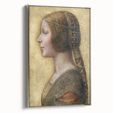Profile of a Young Fiancée by Leonardo da Vinci - Renaissance Wall Art
