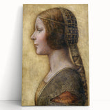 Profile of a Young Fiancée by Leonardo da Vinci - Renaissance Wall Art