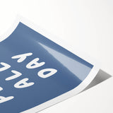 All Play All Day – Motivational Boys Room Wall Art Print