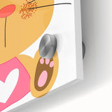 Playful Bunny Nursery Wall Art - Framed Baby Room Decor