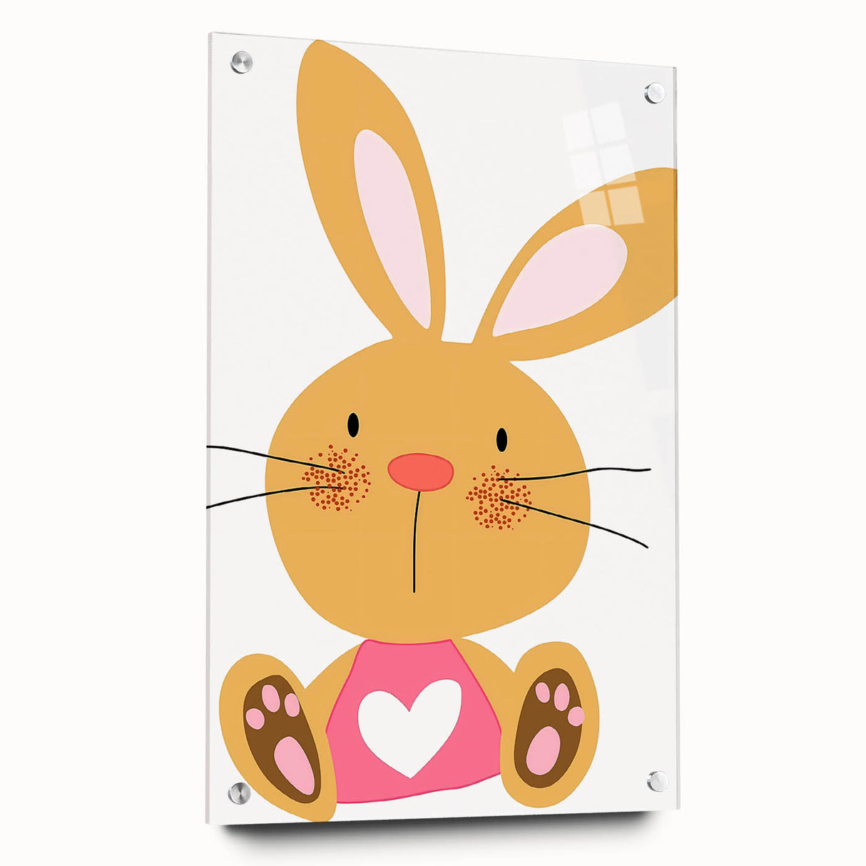 Playful Bunny Nursery Wall Art - Framed Baby Room Decor