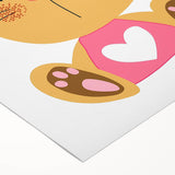 Playful Bunny Nursery Wall Art - Framed Baby Room Decor