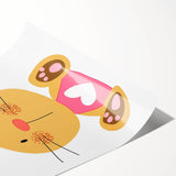 Playful Bunny Nursery Wall Art - Framed Baby Room Decor