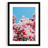 Extra large abstract art print featuring colorful, textured brushstrokes on a black framed canvas.