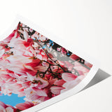 Extra large rolled print featuring line art flowers in soft pastel shades, ideal for large living room wall art.