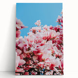 Black and white large art of a spring scene on stretched canvas, ideal for kitchen wall art or bedroom ambiance.