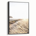Black and white landscape art painting on framed canvas depicting a vintage summer scene, ideal for bedroom wall decor.