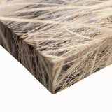 Large art of a black and white landscape painting on stretched canvas, depicting a serene summer scene.