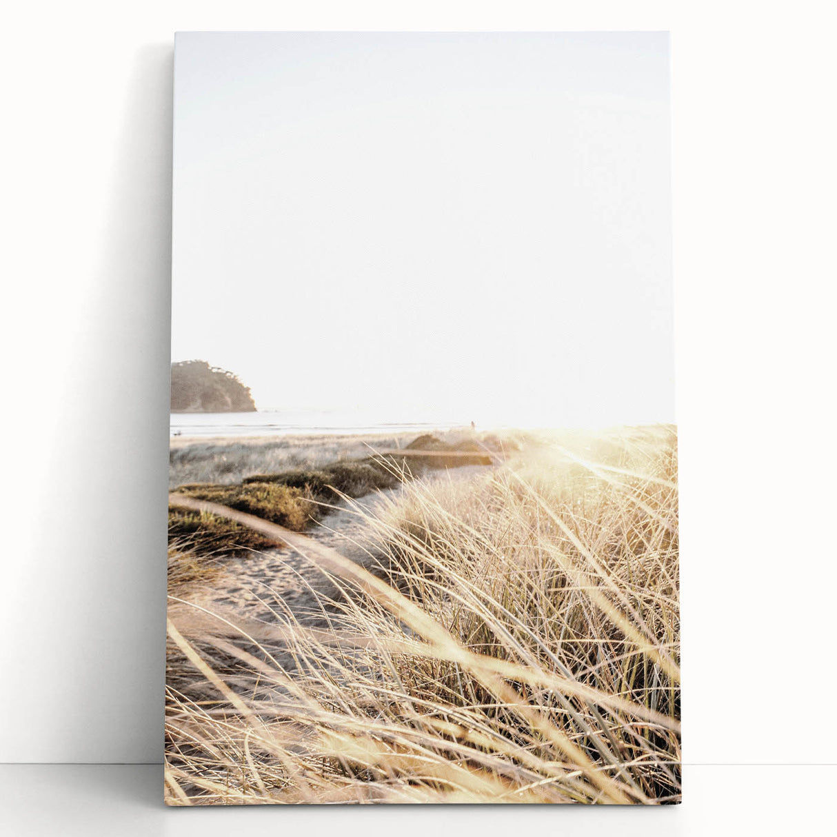 Black and white large canvas print of a summer-themed abstract design, ideal for kitchen wall art or bedroom ambiance.
