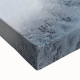 Winter landscape art painting in black and white on large stretched canvas, ideal for bedroom wall decor.