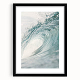 Extra large, textured abstract art print featuring vibrant, colorful swirls on a black framed canvas.