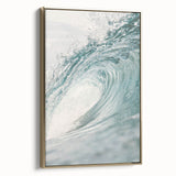 Vintage poster art of a summer landscape on a framed canvas, featuring muted earth tones, ideal for bedroom wall decor.