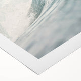 Art deco poster featuring geometric patterns in muted gold and teal, printed on rolled canvas.