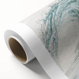 Art Deco style poster featuring geometric patterns in pastel colors on rolled canvas, suitable for nursery wall art.